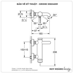 Sen tắm nóng lạnh GROHE 33624001