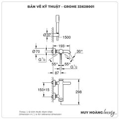 Sen tắm nóng lạnh GROHE 33628001