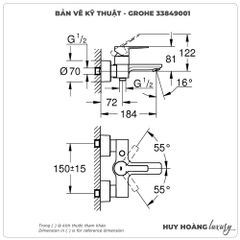 Sen tắm nóng lạnh GROHE 33849001