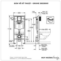 Két nước âm tường GROHE 38528001