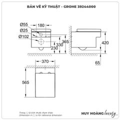 Bồn cầu treo tường GROHE 39244000