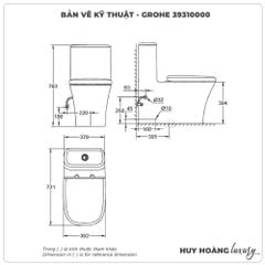 Bồn cầu 1 khối GROHE 39310000