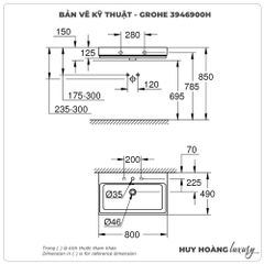 Lavabo treo tường GROHE 3946900H