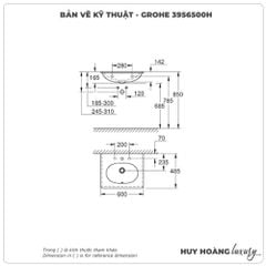 Lavabo treo tường GROHE 3956500H