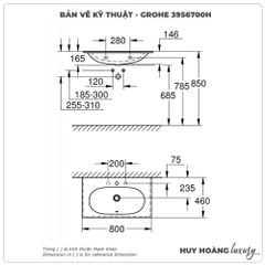 Lavabo bán âm GROHE 3956700H