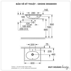 Lavabo bán âm GROHE 3956800H