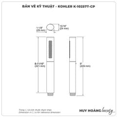 Bát Sen cầm tay KOHLER K-10257T-CP