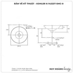 Chậu rửa nghệ thuật KOHLER K-14223T-SMC-0