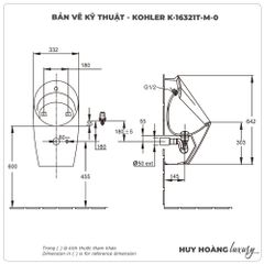 Bồn tiểu nam cảm ứng KOHLER K-16321T-M-0