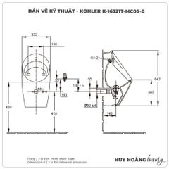 Bồn tiểu nam cảm ứng KOHLER K-16321T-MC05-0