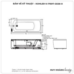 Bồn tắm massage bọt khí KOHLER K-1769T-GE58-0