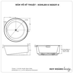 Bồn tắm đặt sàn KOHLER K-18353T-0 Acrylic