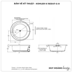 Bồn tắm massage bọt khí KOHLER K-18354T-G-0