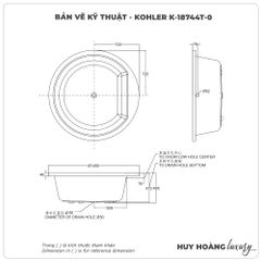 Bồn tắm KOHLER K-18744T-0