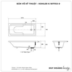 Bồn tắm nhựa KOHLER K-18775X-0