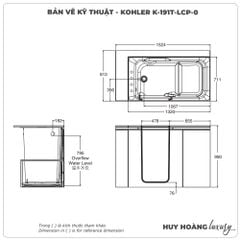 Bồn tắm KOHLER K-191T-LCP-0