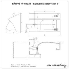 Bồn tiểu nam treo tường KOHLER K-20100T-2ER-0