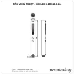 Bát Sen cầm tay KOHLER K-21335T-E-BL