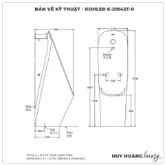 Bồn tiểu nam cảm ứng KOHLER K-21842T-0