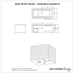 Bồn tắm KOHLER K-24460T-0