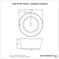 Bồn tắm đặt sàn KOHLER K-25163T-0 Acrylic