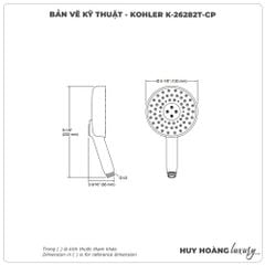 Bát Sen cầm tay KOHLER K-26282T-CP