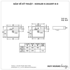Lavabo đặt bàn KOHLER IVY KARAT K-26409T-8-0