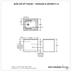 Bồn tắm KOHLER K-26759T-L-0