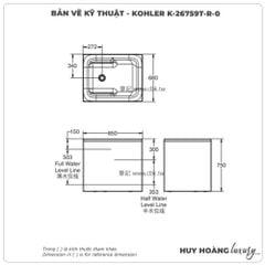 Bồn tắm KOHLER K-26759T-R-0