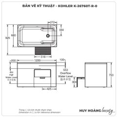 Bồn tắm KOHLER K-26760T-R-0
