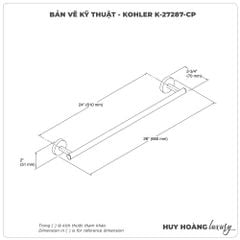 Thanh treo vắt khăn KOHLER K-27287-CP