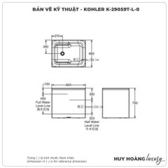 Bồn tắm KOHLER K-29059T-L-0