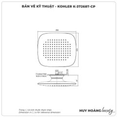 Bát sen gắn trần KOHLER K-37268T-CP