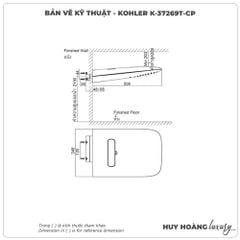 Bát sen gắn tường KOHLER K-37269T-CP