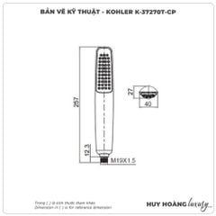 Bát Sen cầm tay KOHLER K-37270T-CP
