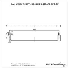 Thanh treo vắt khăn KOHLER K-37347T-DPR-CP