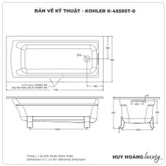 Bồn tắm đặt sàn KOHLER K-45595T-0
