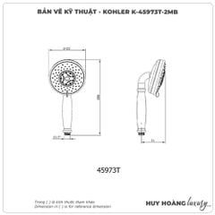 Bát Sen cầm tay KOHLER K-45973T-2MB