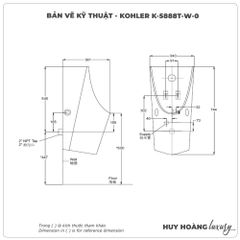 Bồn tiểu nam cảm ứng KOHLER K-5888T-W-0