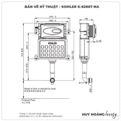 Két nước âm tường KOHLER K-6286T-NA