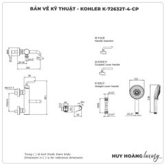 Sen tắm nóng lạnh KOHLER K-72632T-4-CP
