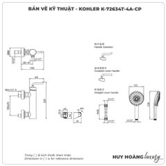 Sen tắm nóng lạnh KOHLER K-72634T-4A-CP