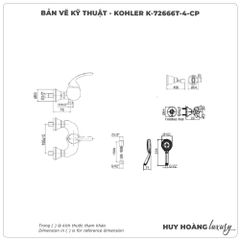 Sen tắm nóng lạnh KOHLER Forte K-72666T-4-CP