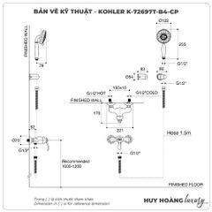 Sen tắm nóng lạnh KOHLER Fairfax K-72697T-B4-CP