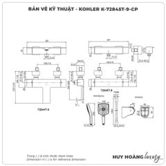 Sen tắm nhiệt độ KOHLER Stance K-72845T-9-CP