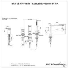 Vòi sen xả bồn tắm KOHLER K-73078T-4