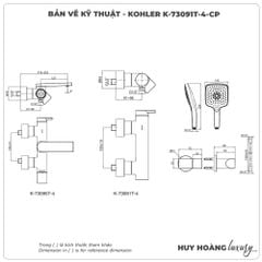 Sen tắm nóng lạnh KOHLER K-73091T-4