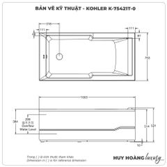Bồn tắm KOHLER K-75421T-0