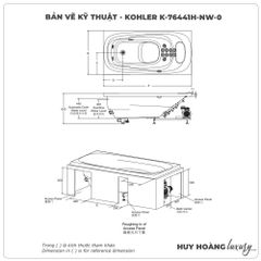 Bồn tắm massage KOHLER K-76441H-NW-0