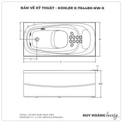 Bồn tắm massage KOHLER K-76448H-NW-0